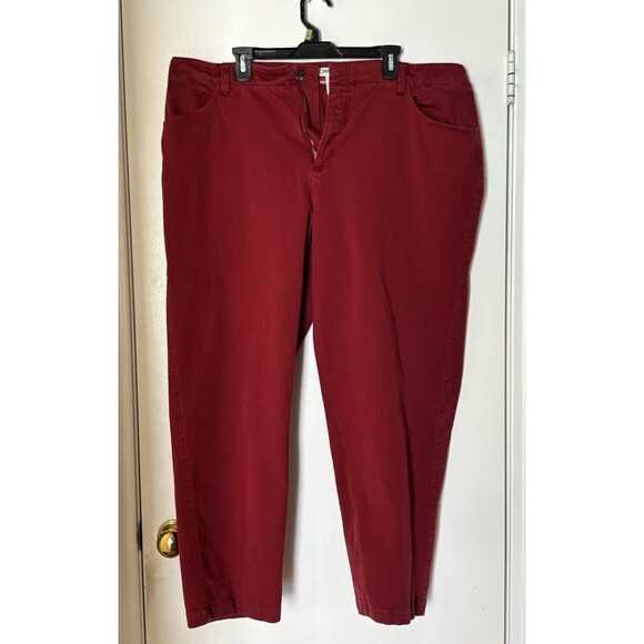 Cherokee Womens Dark Hot Pink / Cherry Red 22W Pants - Picture 1 of 11